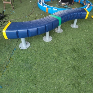 Equipo de entrenamiento sensorial al aire libre para niños, equipo de juego de puente de canoa de equilibrio <span class=keywords><strong>S</strong></span> utilizado en parques, patios escolares - Product Image 3