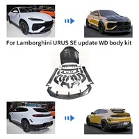 Kit carrosserie en carbone sec WD pour Lamborghini Urus SE PHEV : Lame avant, jupes latérales, diffuseur arrière, extension d'ailes, spoiler de capot