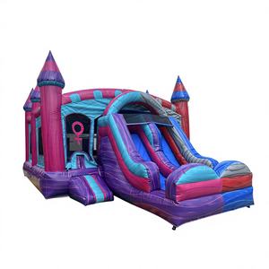Oferta Especial: Castillo Inflable Super Bounce House Inspirado en Mario, Tobogán Inflable Combinado, Castillo de Brinco para Niños, Material de PVC, Fácil de Instalar, KARRY - Product Image 1