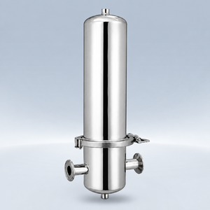 Boîtier de filtration d'air en acier inoxydable de type à collier pour machines de traitement de l'eau, résistance 4 bars, pour systèmes d'air comprimé - Product Image 1