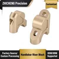 Support de guidon de moto en alliage d'aluminium anodisé, usiné CNC de haute précision, universel pour Husqvarna Yamaha