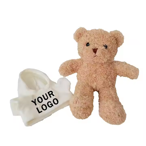 Игрушки Songshan, оптовая продажа, недорогой рекламный подарок, плюшевый мишка с логотипом на заказ, толстовка с рубашкой, милые плюшевые животные, игрушки медведи - Product Image 3