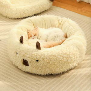 Cama cálida de invierno para perro, sofá redondo de madera de lujo para gatos y mascotas, <span class=keywords><strong>camas</strong></span> individuales de <span class=keywords><strong>canguro</strong></span>, dos colchones de marca para perros - Product Image 5
