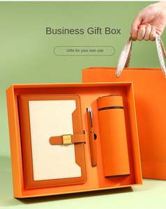 Promotional <b>Personalised</b> A5 Custom Leather Notebook Business Planner <b>Gift</b> Set with Pen Bottle - Product Image 1