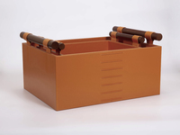 Cesta de almacenamiento de Y-92, organizador de archivos de oficina, decoración, soporte de almacenamiento, cesta de cuero, cesta colgante con mango