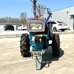 Multifunctionele Landbouw Mini Lopen Achter Tractor Prijs Dieselmotor Kleine 12pk 2 Wielen Hand Lopende Tractor Te Koop