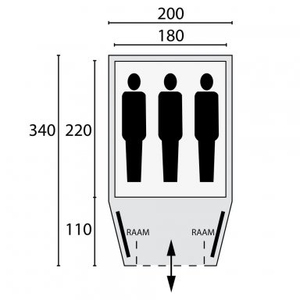 HOMFUL 4 persone grande <span class=keywords><strong>tenda</strong></span> a cupola in <span class=keywords><strong>cotone</strong></span> bianco <span class=keywords><strong>tenda</strong></span> da esterno in tela con <span class=keywords><strong>tenda</strong></span> a cupola con schermo - Product Image 2