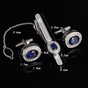 Di lusso della fabbrica <span class=keywords><strong>gemelli</strong></span> da uomo personalizzati <span class=keywords><strong>gemelli</strong></span> <span class=keywords><strong>con</strong></span> fermacravatta Set per camicia da lavoro - Product Image 3