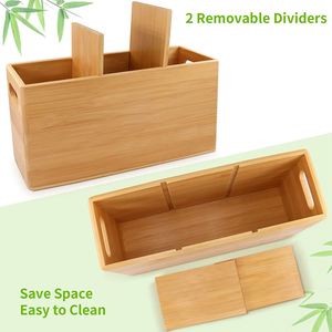 Multi-Functional Bamboo <b>Kitchen</b> Organizer Bamboo Utensil Holder for <b>Kitchen</b> Counter - Product Image 3