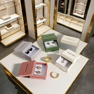 Usine directe luxe trois-en-un <span class=keywords><strong>stockage</strong></span> boîte à bijoux lumière couvercle ciel terre conception pour collier anneau Durable papier cuir - Product Image 1