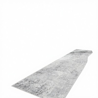 RUUGME Washable 3x8 Hallway Runner Rug Modern Stain Resistant Indoor Mat Non Slip Rubber Backing Thin Super Soft Polyester Low