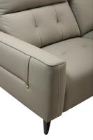 Canapé sectionnel inclinable électrique moderne de luxe en cuir véritable fonctionnel pour salon, design d'intérieur