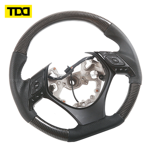 พวงมาลัยคาร์บอนไฟเบอร์แท้ TDD สำหรับ Toyota C-HR CHR ปี 2016 2017 2018 2019 และ Izoa ปี 2018 2019 - Product Image 5