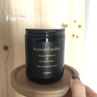 Bougie en cire de soja de luxe parfumée Rose Oud Tabac Vanille Patchouli pour la décoration de la maison, les bars, la fête des pères, l'aromathérapie