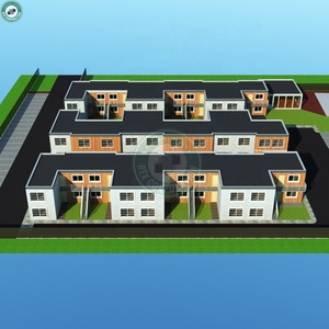 A due Piani Waterfront Townhouse Ville Abitazione Modulare Staccabile Contenitore Duplex Costruzione di Appartamento - Product Image 3