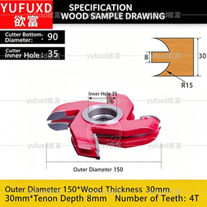 YUFU Coated Hard Metal Alloy Pointed Tenon Mortise Knives HRC 60-70 Customizable OEM Wood Cutting <b>Tools</b> for <b>Engraving</b> Machine - Product Image 4