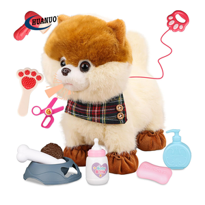 Chiot jouets pour enfants chien jouet contrôle réaliste Musical danse animé en peluche animal de compagnie avec laisse créatif animaux en peluche jouets cadeaux - Product Image 1