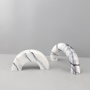 Présentoir comptoir pierre travertin naturel moderne Décoration maison Vase fleurs mosaïque marbre Décoration Vase mosaïque - Product Image 3