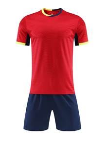 Kaos Jersey Sepak Bola Lengan Pendek Grosir Dewasa Anak Custom Print Nama Nomor - Product Image 5