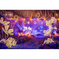 Nouvelle Décoration Florale Géante LED Blanche Chaude pour Mariage et Usage Domestique AC220V Certifiée IP44