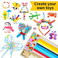 Kit de fournitures d'arts et d'artisanat pour enfants en plastique fait main, certifié CE, plus de 1500 pièces assorties, incluant des épingles à crin pour projets de bricolage et éducation à domicile