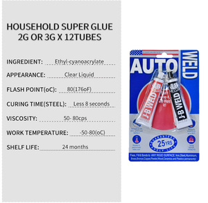 1,5g/2G/3G Adhesivo <span class=keywords><strong>Pegamento</strong></span> 502 Super Glue - Product Image 2