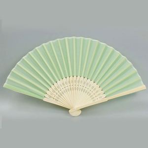 Bamboo Hand Fans for Weddings Portable 21cm Folk Art Carved and Painted Fans Flower Love Model <b>Patterns</b> Souvenirs Promotions - Product Image 1
