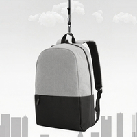 Sac à dos pour ordinateur portable en nylon imperméable pour hommes, avec fermeture éclair, faible MOQ, très bon marché