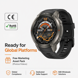<span class=keywords><strong>Smartwatch</strong></span> Robusto DM59 con <span class=keywords><strong>GPS</strong></span>, Display AMOLED da 1,43'', Impermeabile IP67 5ATM, Mappa Offline, Altimetro, Bussola per Android/iOS, Orologio Intelligente <span class=keywords><strong>GPS</strong></span> per Uomo - Product Image 3