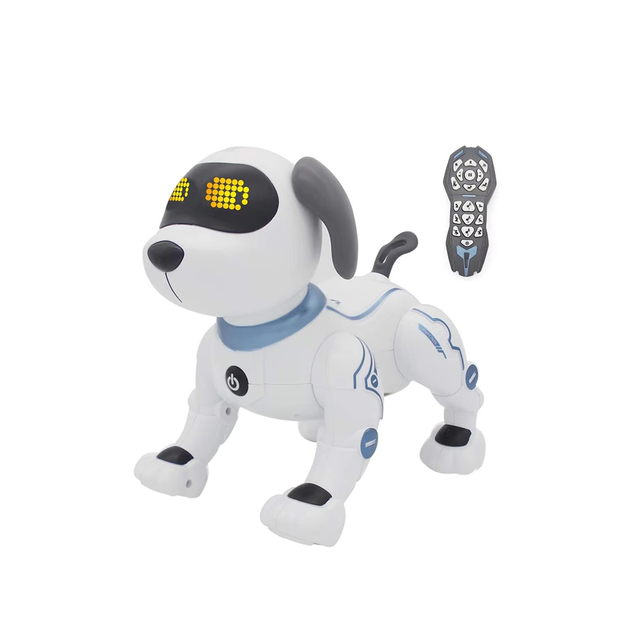 Novelty RC Stunt Puppy Voice Control Electric 7-Channel Indoor-Outdoor Handstand Push-up Robot Dog Dancing Plastic Follow Me