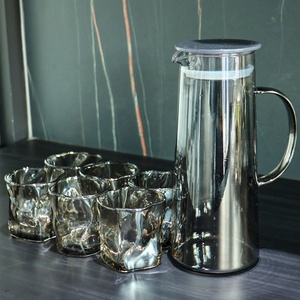<span class=keywords><strong>Pot</strong></span> <span class=keywords><strong>à</strong></span> <span class=keywords><strong>eau</strong></span> de 1,5 L avec 6 tasses, poignée, style nordique tendance, pour la maison, la cuisine, théière <span class=keywords><strong>en</strong></span> <span class=keywords><strong>verre</strong></span> pour <span class=keywords><strong>eau</strong></span> froide - Product Image 3