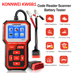 Testeur de batterie de voiture/moto KW681 6V/12V, outil OBD2 2-en-1 avec certification CE/FCC pour véhicules universels - Product Image 2