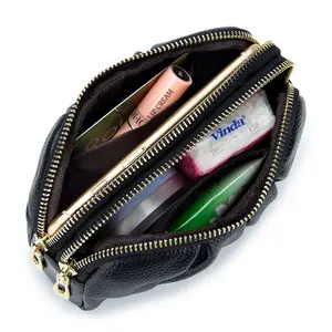 WESTAL femmes en cuir véritable portefeuille pochette grande capacité sac de téléphone portable avec bracelet sac à main en cuir pour femmes pochette portefeuille