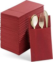 Serviettes d'invité jetables effet lin 1/6 pli, serviettes de table souples en papier pour fête, mariage, serviettes en papier Airlaid blanches