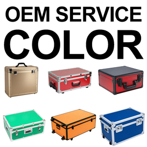 Tùy Chỉnh Kích Thước Thiết Bị Mang Nhôm Trường Hợp Công Cụ Với Hình Bọt Nội Thất Nhôm Cứng Trường Hợp Chuyến Bay Với Xử Lý Và Bánh Xe - Product Image 3