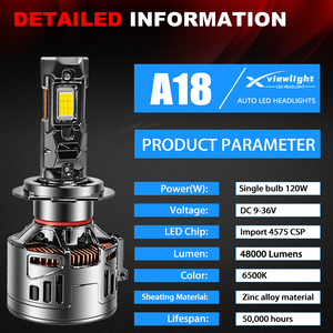 Xview Nouveaux phares Led automatiques haute puissance A18 240W 48000LM Super luminosité Canbus sans erreur Led ampoules H4 H7 H11 pour voitures - Product Image 6