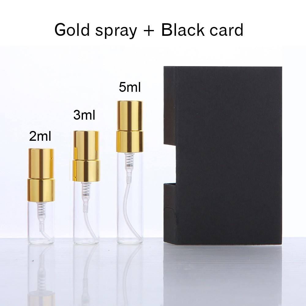 With gold sprayer + black paper card