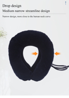 Almohada cervical inflable portátil, soporte para el cuello, collarín retractor, dispositivo de tracción de aire