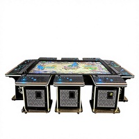 QIQU Prix d'usine Machine de jeu de pêche 86 pouces Skilled Fish Hunter Fish Table, Machines de pêche Jack N Beanstalk pour 10 joueurs à vendre
