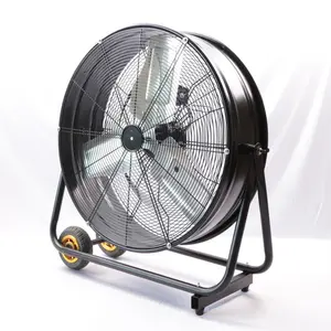 Hoge Snelheid Luchtstroom 24 Inch 2-Speed Kantelen Direct Drive Drum Fan