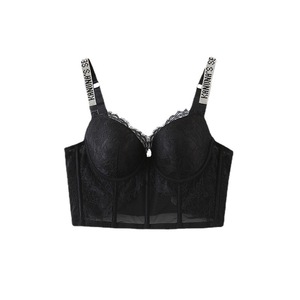 Camiseta Moldeadora Talla Grande N8383 con Tirantes de Pedrería y Cinturilla con Varillas para Mujer, Color Negro Fantasma, Fragancia Blanca Nieve - Product Image 2
