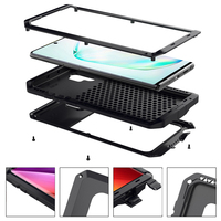 Étui en métal robuste de qualité militaire pour Samsung Note10 Plus, coque antichoc, étui étanche