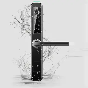 Сломанный мост алюминиевые приложение цифровая камера с Wi-Fi для умный дверной замок со сканером отпечатка пальцев для раздвижной двери и распашные двери Умный Замок