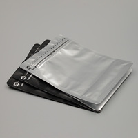 Bolsa de Café Premium de Fondo Plano con Válvula y Cierre, Bolsa de Café Plateada de Grado Alimenticio para Exteriores