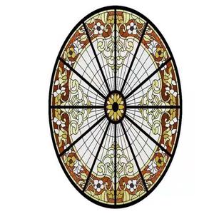 Iluminación de Techo de Cristal Estilo Europeo Personalizada, Tipo Tiffany Skyline, para Salones y Vestíbulos - Product Image 1