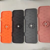 Classique Silicone Robinet Poignée Goutte À Goutte Plateau Robinet Tapis Plat Savon Éponge Titulaire Évier Splash Garde pour Ménage Cuisine