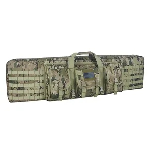 48 Inch Double Bag Outdoor Tactical Cases Water dust Resistant Long Bag for Shooting Range Storage