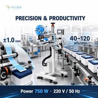 Cabezal de Etiquetado Automático para Línea de Producción de Cintas Transportadoras, Equipo de Etiquetado Autoadhesivo para Cajas, Cartones y Tarjetas