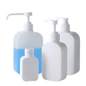 Contenants d'emballage cosmétique carrés en HDPE personnalisés de 100 ml, 250 ml, 300 ml, 500 ml, bouteilles de shampooing en plastique avec pompe à lotion - Product Image 4