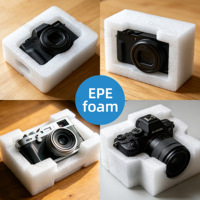Insert en mousse EPE découpé sur mesure, protection antichoc, coussin d'emballage, anti-collision pour le transport d'appareils photo numériques et d'objectifs
